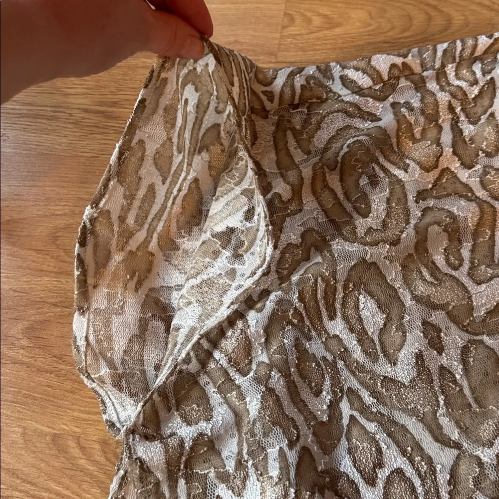 Chico's One Size Animal Print Wrap Shawl Sleeveless Open Front Kimono sleeveless